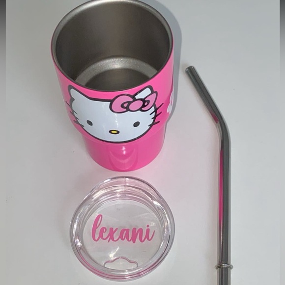 Handmade Custom Hello Kitty Mini (3oz)Tumbler/ Shot Cup - Picture 6 of 7